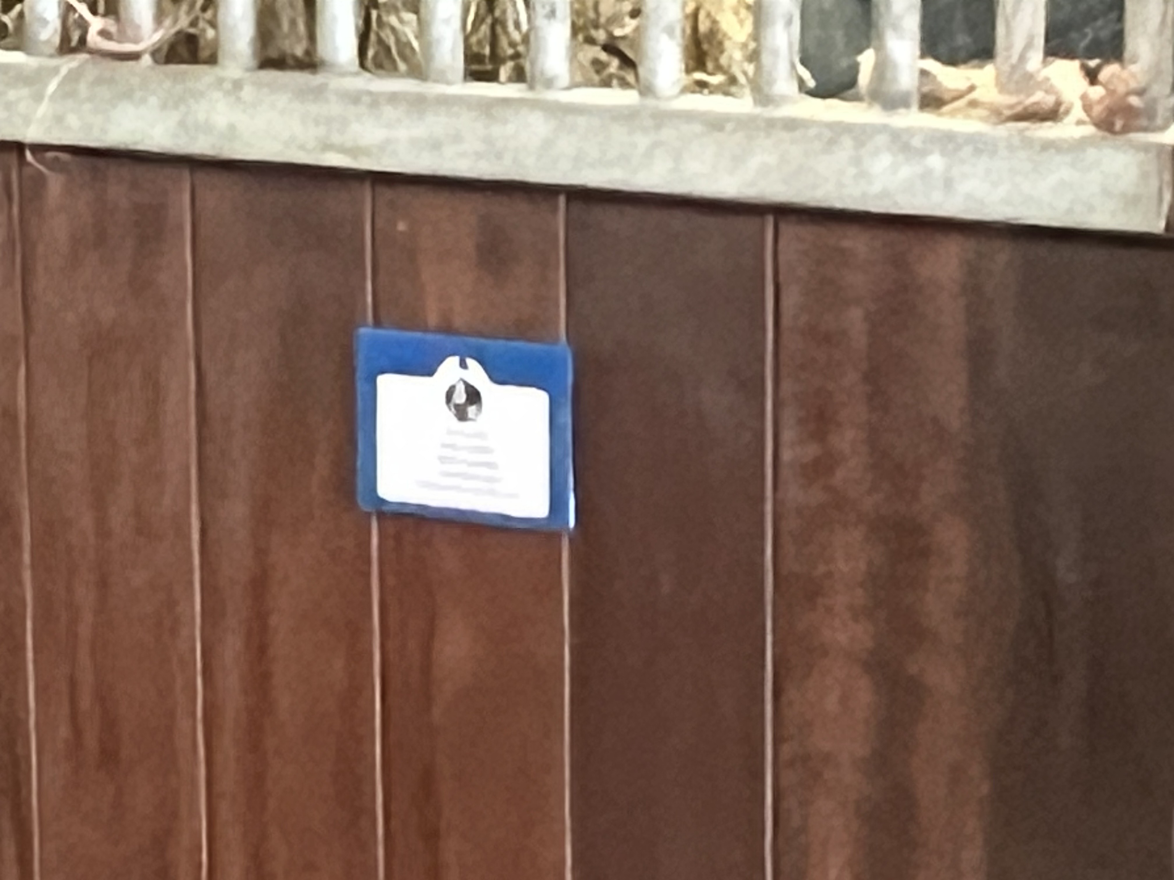 Blue - Nameplate holder - Site Title