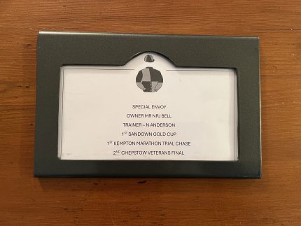 Stable Name Holder - Silver/Grey RAL